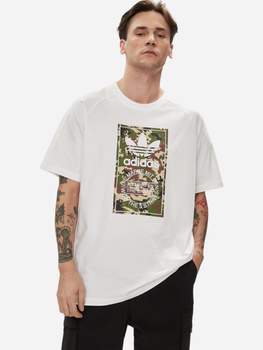 T-shirt męski bawełniany adidas Camo Tongue IS0246 2XL Biały (4066757786747)