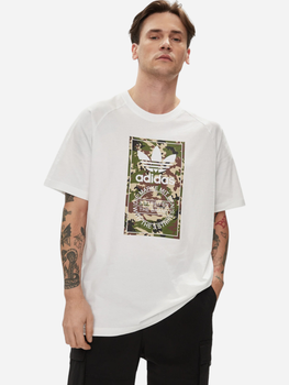 T-shirt męski bawełniany adidas Camo Tongue IS0246 XL Biały (4066757786754)