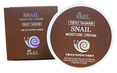 Крем Ekel для лица Snail Moisture Cream с муцином улитки увлажняющий