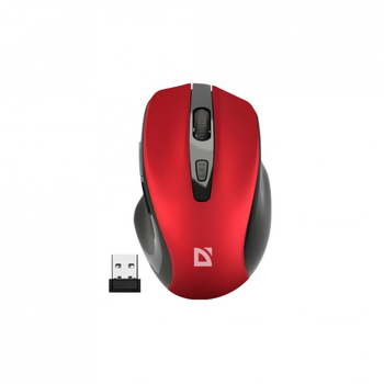 Мышка Defender Prime MB-053 Silent Wireless Red (52052) (204369)