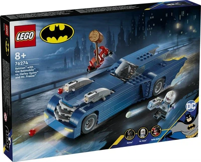 Конструктор Lego Super Heroes Бэтмен на бэтмобиле против Харли Квин и Мистера Фриза 76274