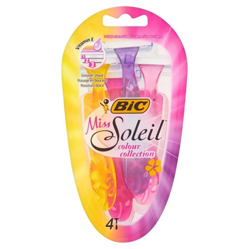 Жіночі одноразові станки BIC Miss Soleil 3 леза 4шт. в упаковці