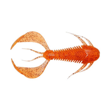 Силикон Megabass Rock Hog 2" (10шт) Clear Orange/Rainbow Flakes