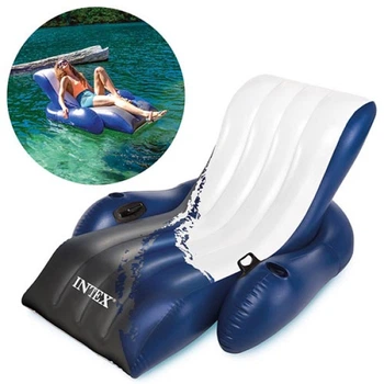 Надувной шезлонг Intex River Run, двухкамерный, 180х135 см (IP-168175)