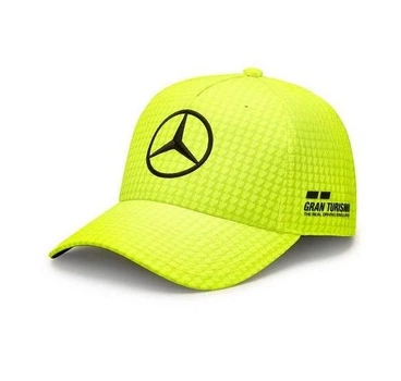 Бейсболка Mercedes-Benz F1 Petronas Lewis Hamilton Baseball Cap Neon Yellow