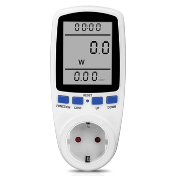 Розетка со счетчиком электроэнергии 220V цифровой ваттметр энергометр Intertek 3680