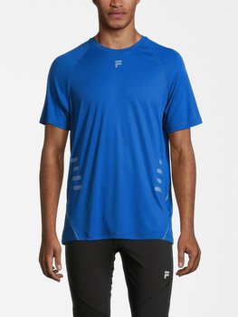 T-shirt sportowy męski Fila FAM0280-50031 L Niebieski (4064556418937)