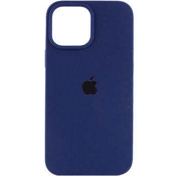 Чехол на Apple iPhone 16 Pro Max / чехлы для айфон 16 про макс силикон Синий / Deep navy