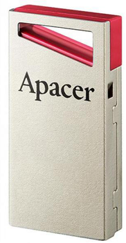 Флеш пам'ять USB Apacer AH112 64GB USB 2.0 Silver-Red (AP64GAH112R-1)