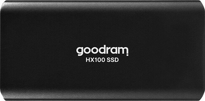 Dysk SSD Goodram HX100 256GB USB 3.2 Type-C TLC Black (SSDPR-HX100-256) Zewnętrzny