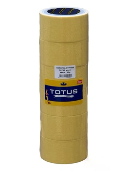 Малярная лента Totus 48мм*20м желтая (6шт./72шт. ящик)