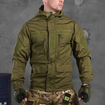 Летняя куртка Support рип-стоп с вентиляцией подмышек олива размер XL