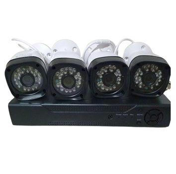 Система видеонаблюдения DVR с 4 камерами, разрешением Full HD, Wi-Fi, белый (3204 CAM 6004 2737)