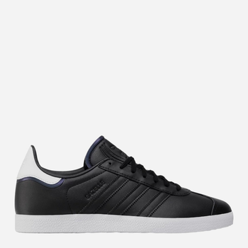 Sneakersy męskie skórzane do kostki adidas Originals Gazelle FU9667 43.5 (UK 9) Czarne (4062059843089)