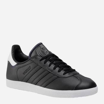 Sneakersy męskie skórzane do kostki adidas Originals Gazelle FU9667 44 (UK 9.5) Czarne (4062059843072)