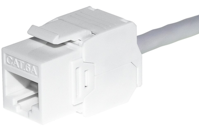 Moduł keystone Netrack RJ-45 Cat 6a UTP White (5908268775683)