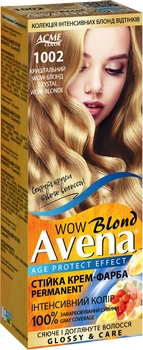 Стойкая крем-краска для волос Avena Wow Blond 1002 Кристальный блонд 138 мл (4823115502520)