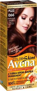 Стойкая крем-краска для волос Avena Color Shine 066 Трюфельный каштан 138 мл (4823115502612)