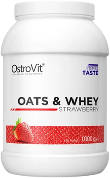 Zamiennik posiłków OstroVit Oats & Whey Strawberry 1000 g (5903246222999)