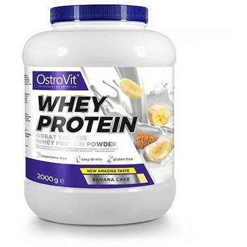 Протеїн OstroVit Whey Protein Banana Cake 2000 г (5902232613452)