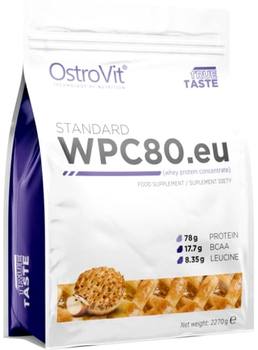 Białko OstroVit Standart WPC80.eu Apple Pie 2270 g (5902232619546)