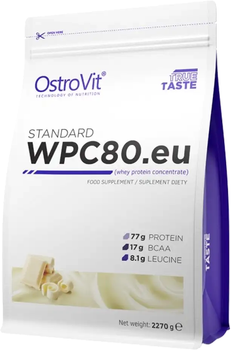 Białko OstroVit Standart WPC80.eu White Chocolate 2270 g (5902232619607)