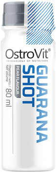 Zestaw suplementów diety OstroVit Guarana Shot Pear w płynie 20 x 80 ml (5903933905532)