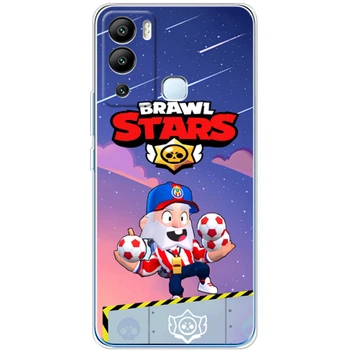 Силиконовый Чехол с Картинкой для Infinix Hot 12i Принт (Бравл Старс Динамайк, Brawl Stars Dynamike) (45087-ysm021)