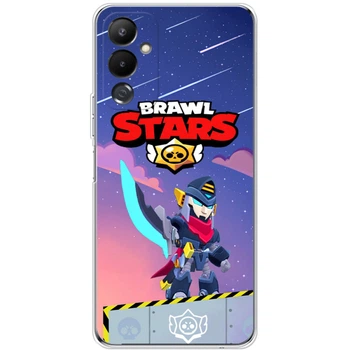 Силіконовий Чохол з Картинкою для Tecno Pova 4 Принт (Бравл Старс Мортіс, Brawl Stars Mortis) (46196-ysm019)