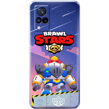 Силиконовый Чехол с Картинкой для Vivo V21 Принт (Бравл Старс Вольт, Brawl Stars Surge) (43146-ysm020)