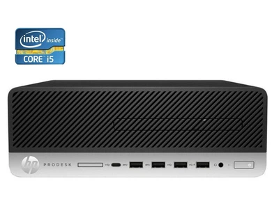 ПК HP ProDesk 600 G3 SFF / Intel Core i5-7400 (4 ядра по 3.0 - 3.5 GHz) / 16 GB DDR4 / 240 GB SSD / Intel HD Graphics 630 б/у