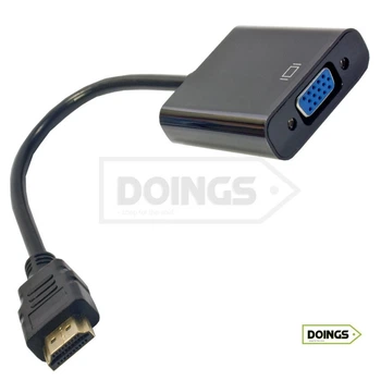 Переходник (видео конвертер на кабеле 1080P) HDMI-VGA - Tishric