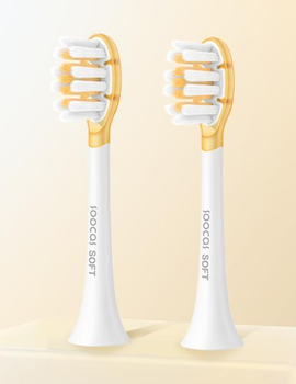 Насадка для электрической зубной щетки Xiaomi Soocas X1 / X3 / X3U / X3 Pro / X5 / V1 / V2 / D2 - 2 шт. Sensitive - Белый