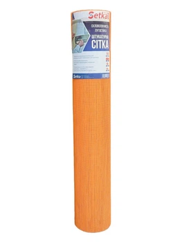 Сетка стеклотканевая фасадная Setka HIGH PRO 160 г/м2 5x5 мм 49 м2 (оранжевая)