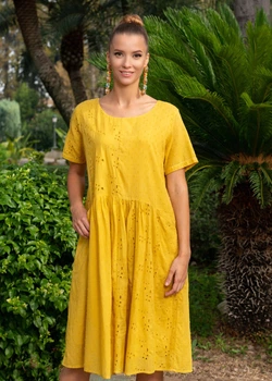 Женское платье Fresh Cotton 23F-827/11 C 46(L) Желтый