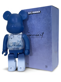 Статуетка Bearbrick x My first baby x Innersect 2021 400% 28 см Medicom Toy Льодовитий