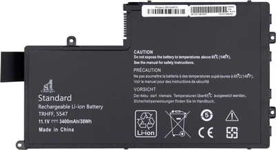 Акумулятор 1stCharger для ноутбуків Dell 5547(TRHFF) 11.1V 3400mAh Black (BN1st4015)