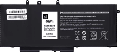 Аккумулятор 1stCharger для ноутбуков Dell E5580(GJKNX) 7.6V 6000mAh Black (BN1st4018)