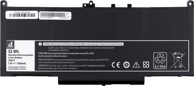 Аккумулятор 1stCharger для ноутбуков Dell Latitude E7270 (J60J5) 7.6V 7200mAh Black (BN1st4025)