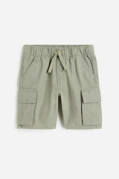 Шорти бавовняні карго зелені H&M 98см (400097324)