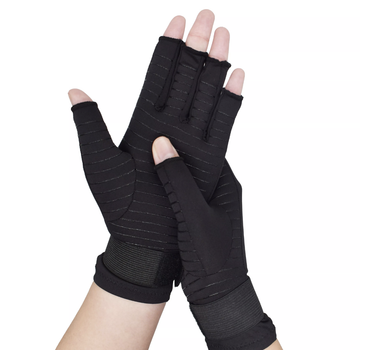 Компрессионные перчатки при артрите с фиксирующей лентой М