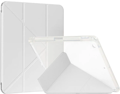 Чохол для планшета Apple iPad 10.2 2019/2020/2021 BeCover Ultra Slim Origami Transparent з кріпленням Apple Pencil Gray (BC_711099)