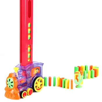 Интерактивная игрушка Паровозик с Домино поезд конструктор Domino Train (AS-123517)