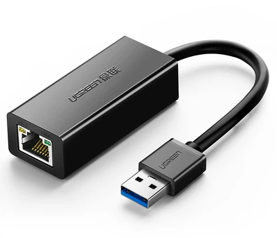 Мережевий адаптер Ugreen CR111 USB 3.0 Gigabit Ethernet Adapter Black (UGR-20256)