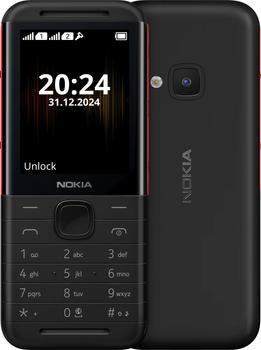 Telefon komórkowy Nokia 5310 TA-1603 (2024) DualSim Black/Red (6438409095077)