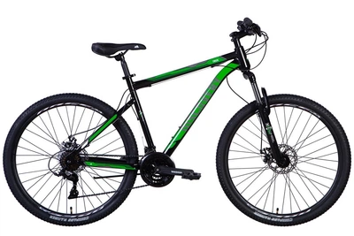 Велосипед ST 27.5" Discovery TREK, AM, DD, рама 19,5" чорний з зеленим(GREe43)