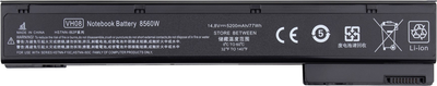 Акумулятор 1stCharger для ноутбуків HP EliteBook 8560w (VH08XL) 14.8V 5200mAh Black (BN1st6039)