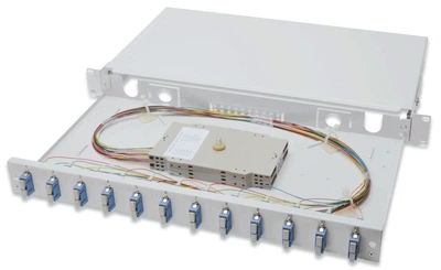 Digitus Оптична панель 19' 1U, 12xSC Duplex, OS2, зібрана