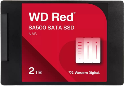 SSD диск Western Digital Red SA500 2TB 2.5" SATAIII 3D NAND TLC (WDS200T2R0A)