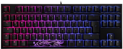 Klawiatura przewodowa Ducky One 2 TKL Cherry MX Silent Red USB Black (DKON1787ST-SDEPDAZT1)